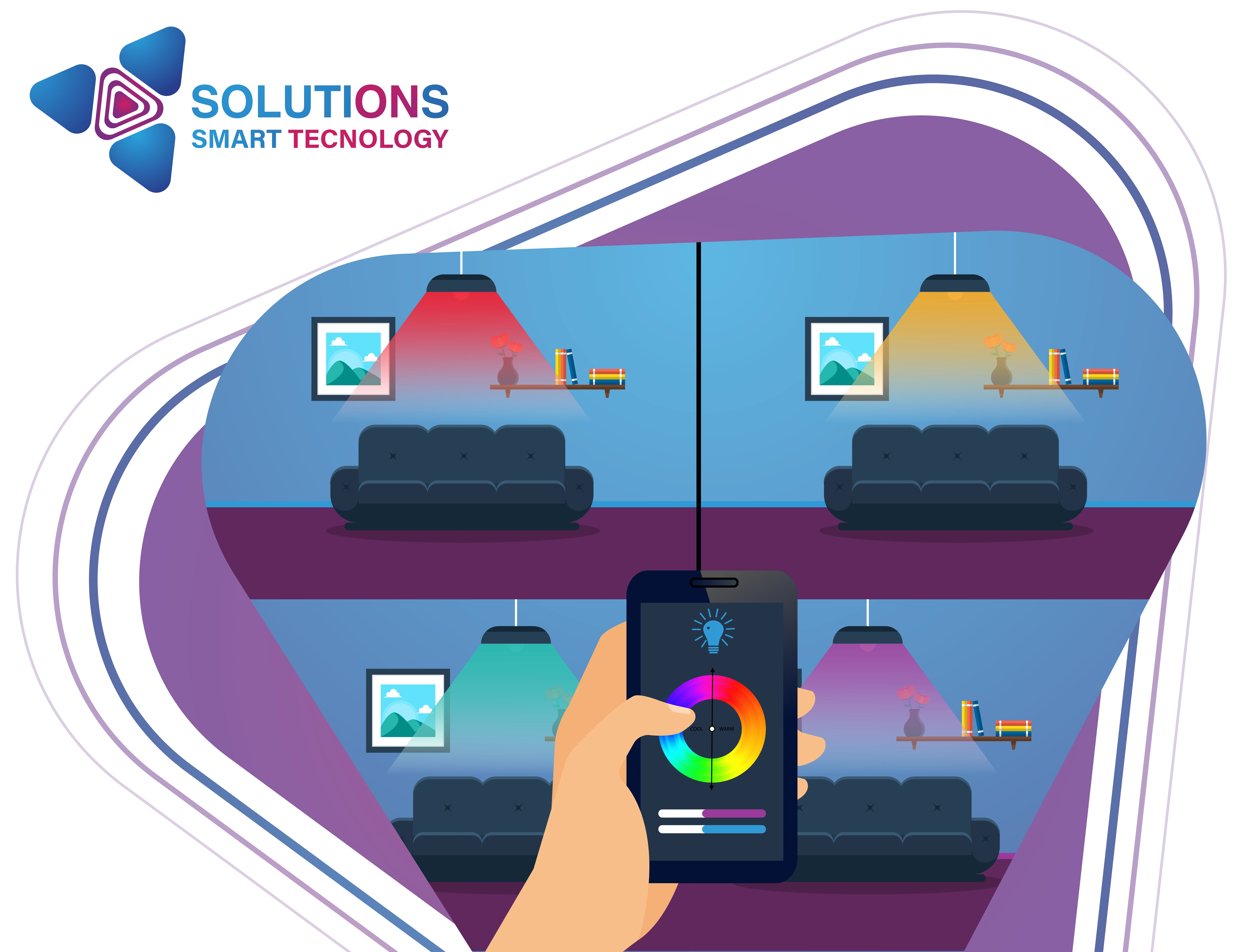 كيفية التجكم في الاضاءه